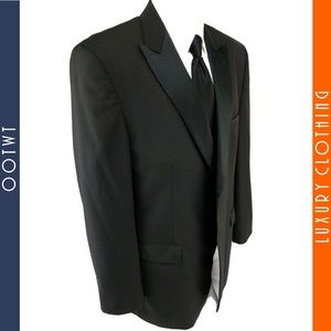GIORGIO NAPOLI 48L Super 150s Black Tuxedo Jacket